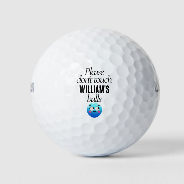 Custom Funny Emoji Love Golf Balls Golfball (Vorderseite)