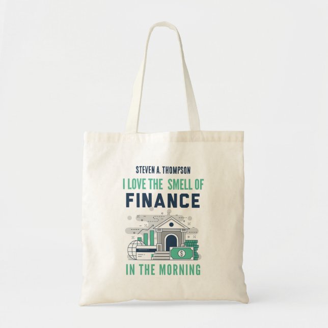 Custom Funny Finance  Tragetasche (Vorne)