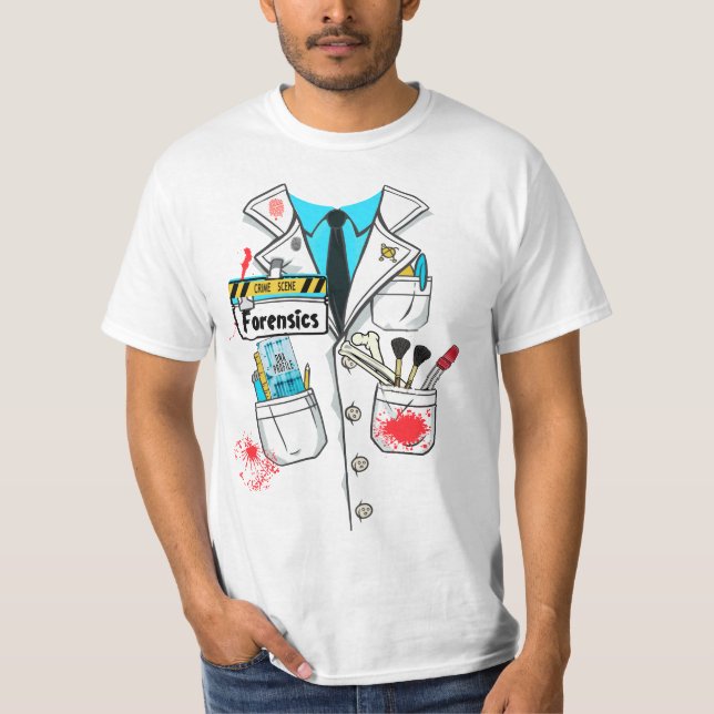 Custom Funny Forensic Science Labrador Costume Kos T-Shirt (Vorderseite)