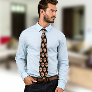 Custom Funny Foto Face Men Krawatte