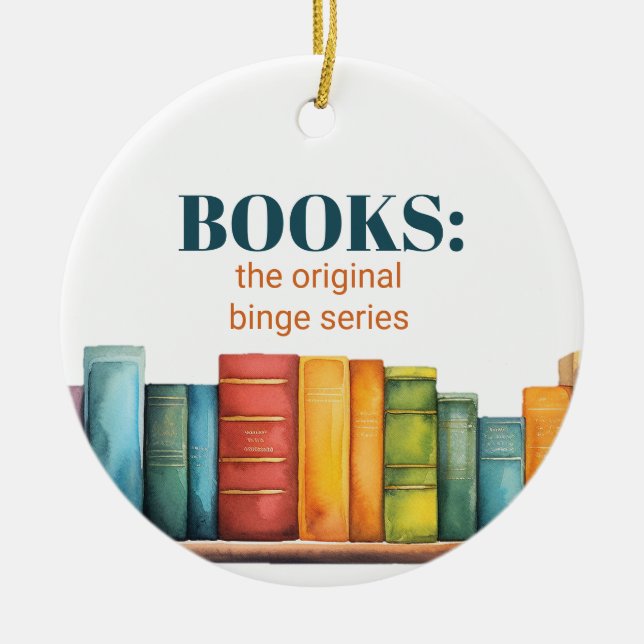 Custom Funny Friendship Reading Book Keramik Ornament (Vorne)