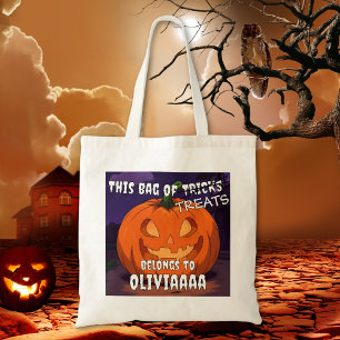 Custom Funny Halloween Trick oder Treat Tragetasche