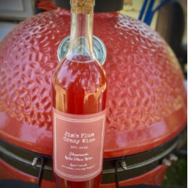 Custom Funny Homemade Wild Plum Weinetikett