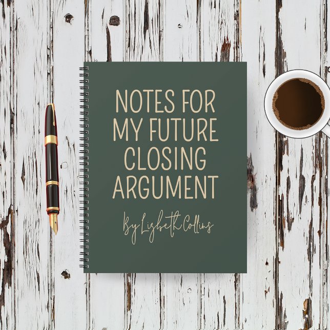 Custom Funny Journal Gift for Future Lawyer Notizbuch (Personalized Legal Notebook — Custom Name Gift for Future Lawyer, Attorney, or Law Student)