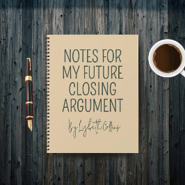 Custom Funny Lawyer Journal for Graduation Gift Notizbuch