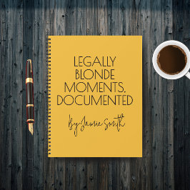 Custom Funny Lawyer Journal for Women, Law Student Notizbuch