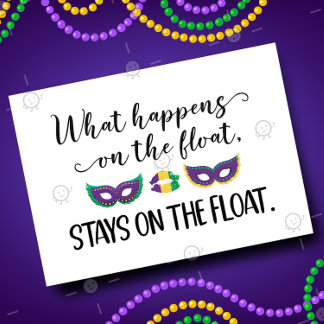 CUSTOM Funny Mardi Gras Dirty Sexy Adult Naughty C Karte