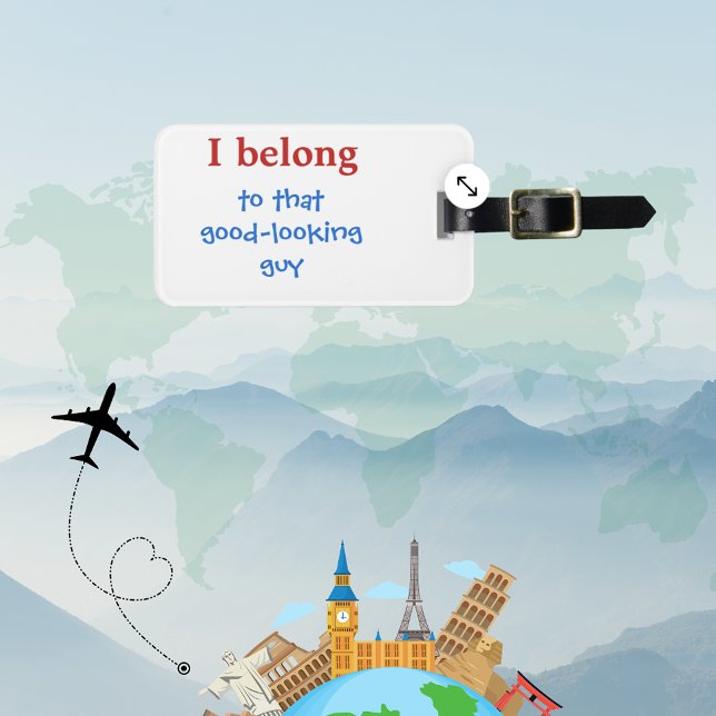 Custom Funny Mens Luggage Tag Gepäckanhänger (Von Creator hochgeladen)