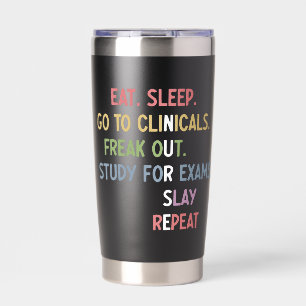 Custom Funny Nursing School Schüler Future Nurse Thermobecher