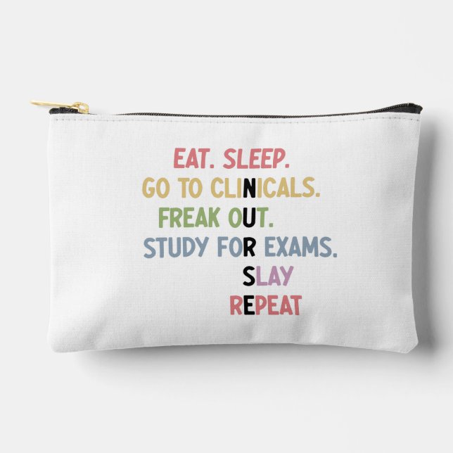 Custom Funny Nursing School Schüler Future Nurse Zubehörtasche (Vorderseite)
