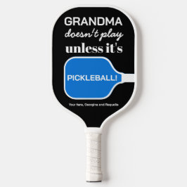 Custom Funny Oma Pickleball Spaß Typografie Schläger