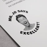 Custom Funny Teacher Foto Exzellent Permastempel<br><div class="desc">Feiern Sie den Erfolg der Studierenden mit dieser positiven und personalisierten Briefmarke des Selbst! Mit einem eigenen Foto ist es ein Spaß,  ein ermutigendes Feedback zu geben. Hochladen eines klaren Kopfbildes für beste Ergebnisse. Perfekt für Lehrer aller Klassen und Fächer.</div>