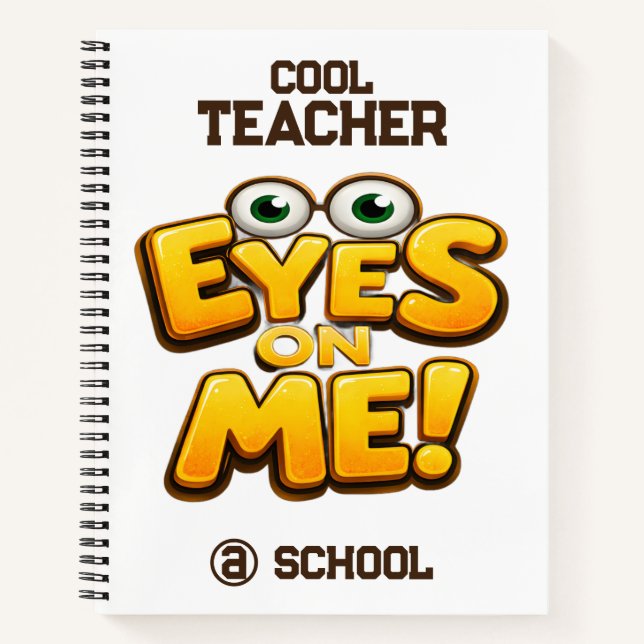 Custom Funny Teacher Gifts  Personalized by School Notizbuch (Vorderseite)