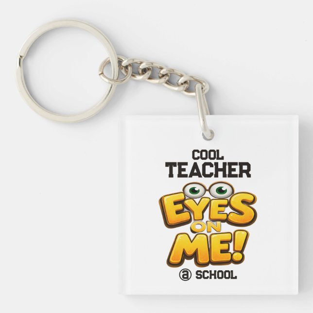 Custom Funny Teacher Gifts  Personalized by School Schlüsselanhänger (Vorderseite)