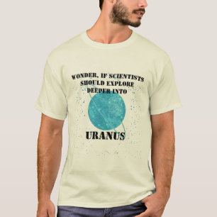 Custom Funny Uranus Shirt, Angesagt Uranus Joke Pu T-Shirt