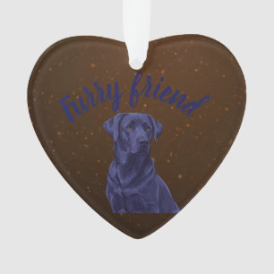 Custom Furry Friend Hund Mitte  Ornament