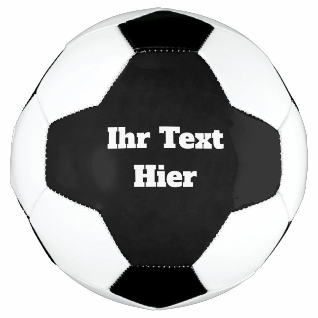 Custom Fußball Mit Text (Vorderseite)