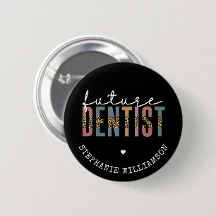 Custom Future Dentist Dentalschüler Geschenke Button