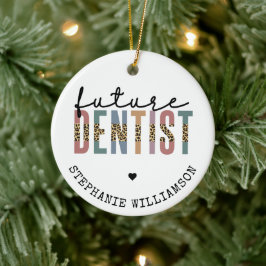 Custom Future Dentist Dentalschüler Geschenke Keramik Ornament