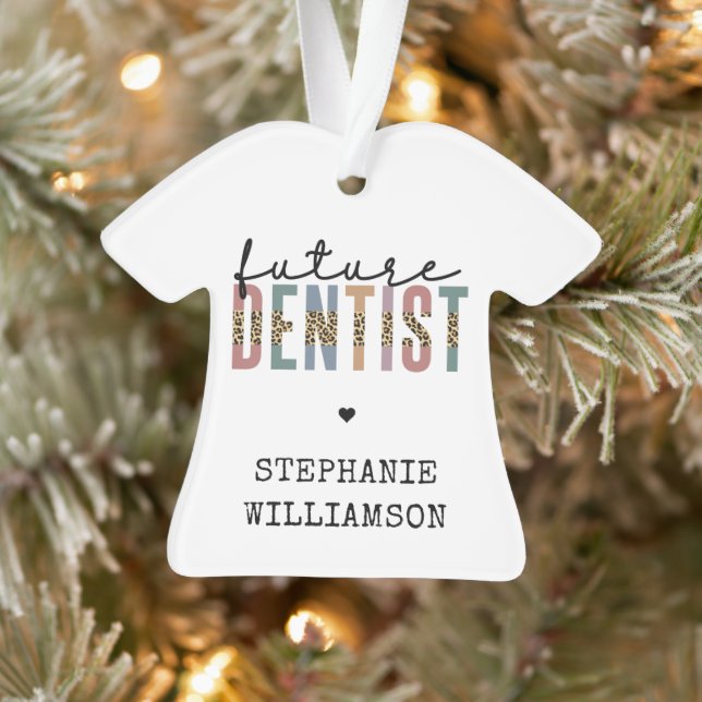 Custom Future Dentist Dentalschüler Geschenke Ornament (Baum)