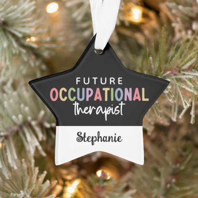 Custom Future OT Berufs-Therapeut OT Student Ornament (Baum)
