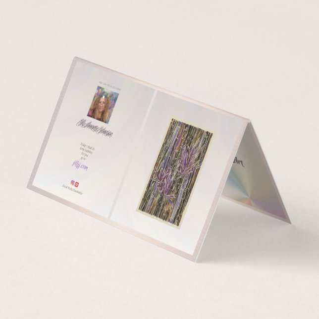 Custom Gallery Business QR Code Card Broschüre Visitenkarten (Vorderseite)