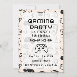 Custom Game Night Invitations Einladung