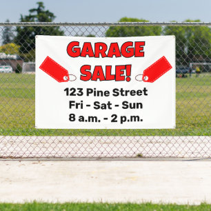 Custom GARAGE SALE! Banner