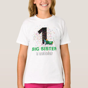 Custom Garbour Truck Birthday Party Sister T-Shirt