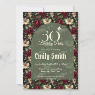 Custom Gardenias Flower Kids’ Birthday Einladung