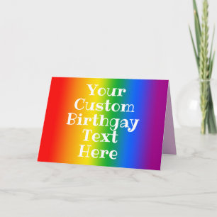 Custom Gay Birthday Karte