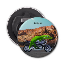 Custom Gecko Rider on Motorrad Wüste Highway Flaschenöffner