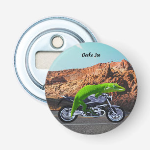 Custom Gecko Rider on Motorrad Wüste Highway Flaschenöffner