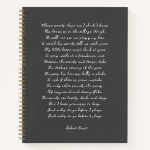 Custom Gedicht Song Lyric Zitat Notizbuch