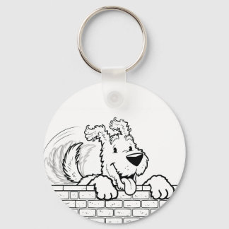 Custom gel mouse pad with a dog design schlüsselanhänger