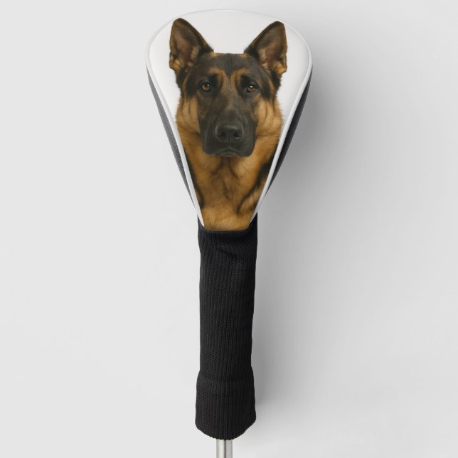Custom German Shepherd Dog Foto Golf Headcover (Vorderseite)