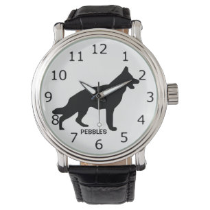CUSTOM German Shepherd Dog Silhouette Armbanduhr