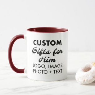 Custom Geschenke für Ihm Maroon Combo Tasse 11oz.