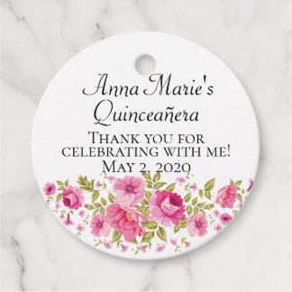 Custom Geschenketiketten Quinceañera Etiketten für