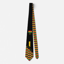 Custom GHANAIAN FLAG Monogram Neck Tie Krawatte