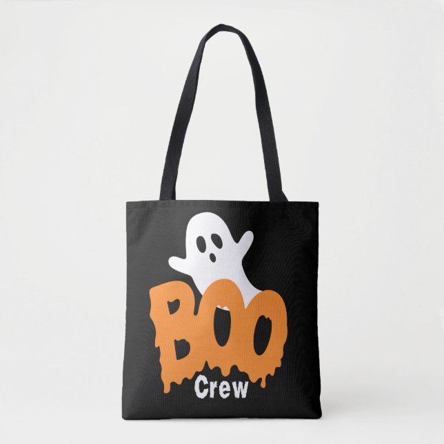 Custom Ghost Trick-oder-Leckerei Boo Crew Hallowee (Vorderseite)