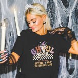 Custom Ghoul Gang Halloween-Party Bach Party Group T-Shirt<br><div class="desc">Machen Sie sich bereit,  mit Ihrer Ghul-Gang etwas Hölle zu erheben! Diese spukhaften und sassy Halloween-Party-Shirts sind perfekt für Bachelorette-Bashs,  Girls-Nights Out oder Halloween-Fest. Diese passenden T-Shirts mit unglaublich witzig Sätzen fügen Ihrer Girl-Bande-Ansammlung oder sogar dem Bacher Party eine Touch sprichwörtlichen Spaß hinzu.</div>