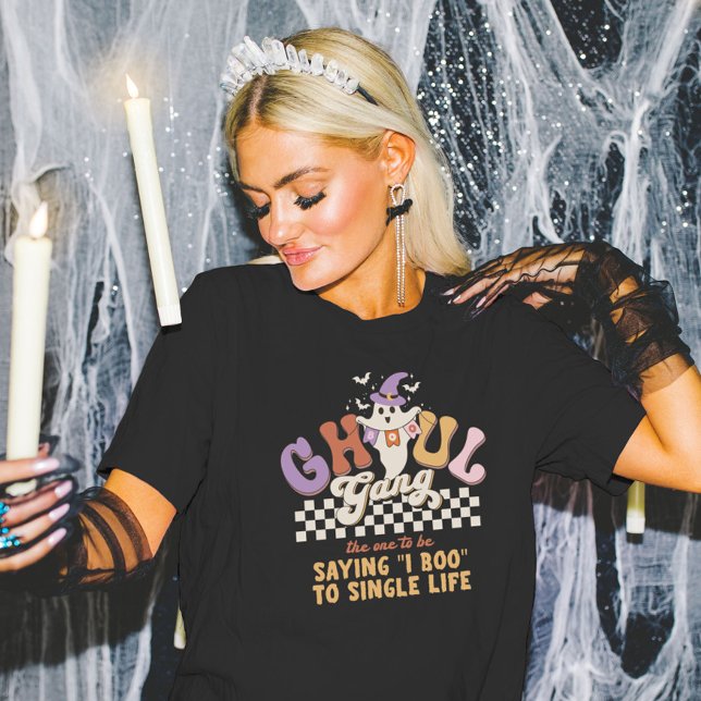 Custom Ghoul Gang Halloween-Party Bach Party Group T-Shirt (Von Creator hochgeladen)