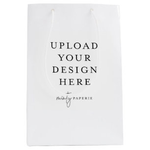 Custom Gift Bag, 7" x 10" Mittlere Geschenktüte