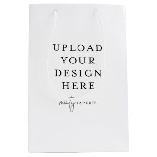 Custom Gift Bag, 7" x 10" Mittlere Geschenktüte
