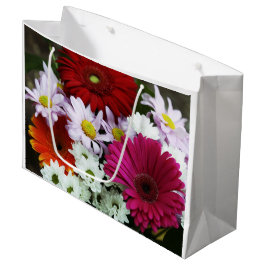 Custom Gift Bag - Große, glänzende Sommer-Blume Große Geschenktüte