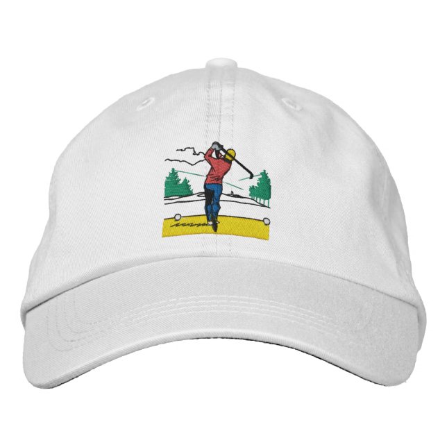 Custom Gift Swinggolfer auf Classic Bestickte Baseballkappe (Vorderseite)
