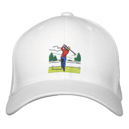 Custom Gift Swinggolfer auf Classic Bestickte Baseballkappe