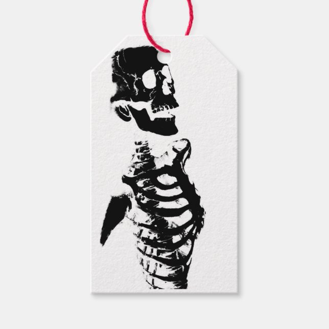 Custom Gift Tags SKELETON Geschenkanhänger (Vorderseite)