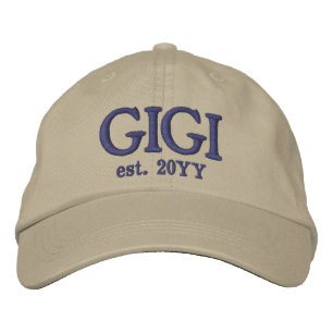 Custom Gigi Est. Geschenke für Oma Bestickte Baseballkappe